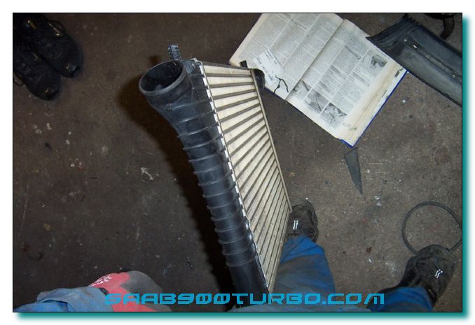 Here's a standard 94- 9000 intercooler